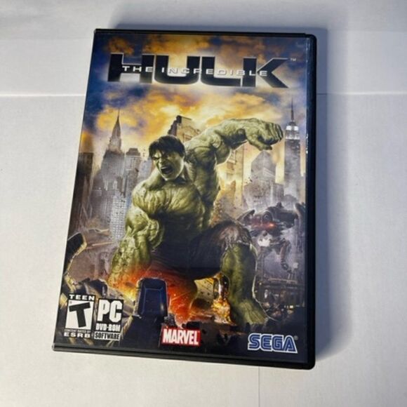 The Incredible Hulk-PC DVD-ROM-Marvel Sega-Rated T Very good condition - Cover, - Picture 1 of 3